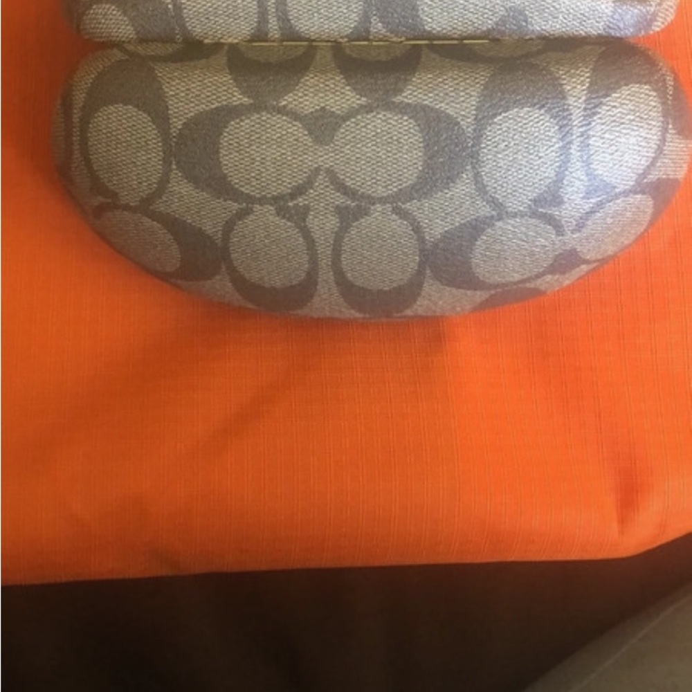 Coach (Authentic) leather case for reading or for sunglasses.  Is very clean.
